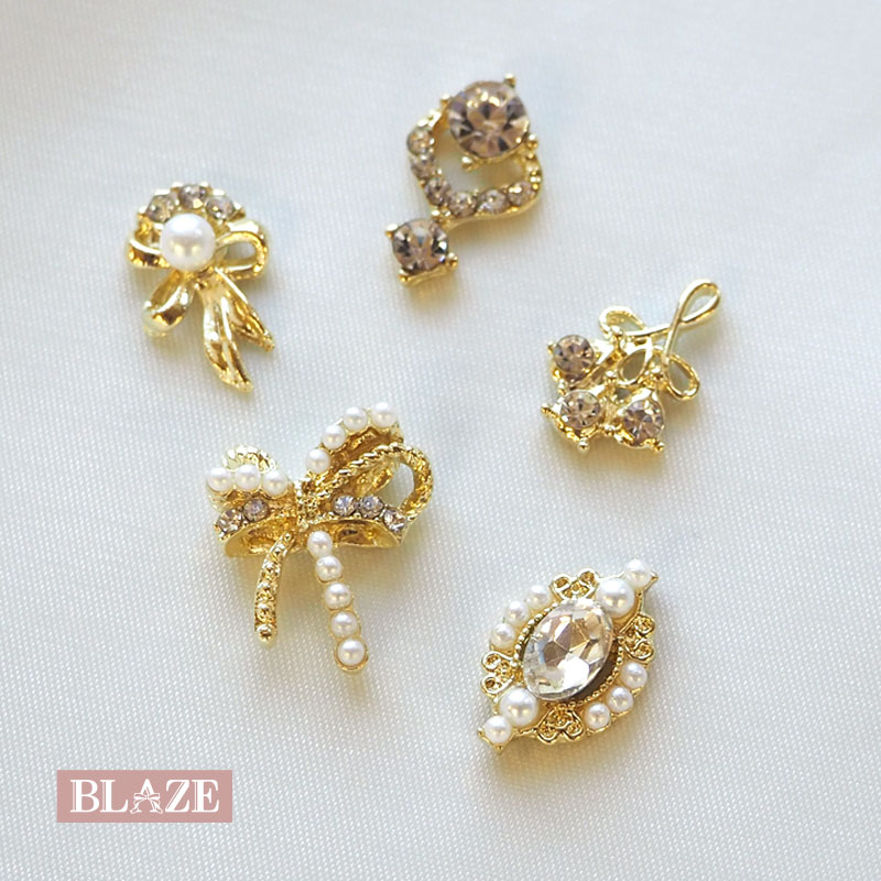 封入パーツ メタル ゴールド パール ビジュー BLAZE ネイル用品 レジン