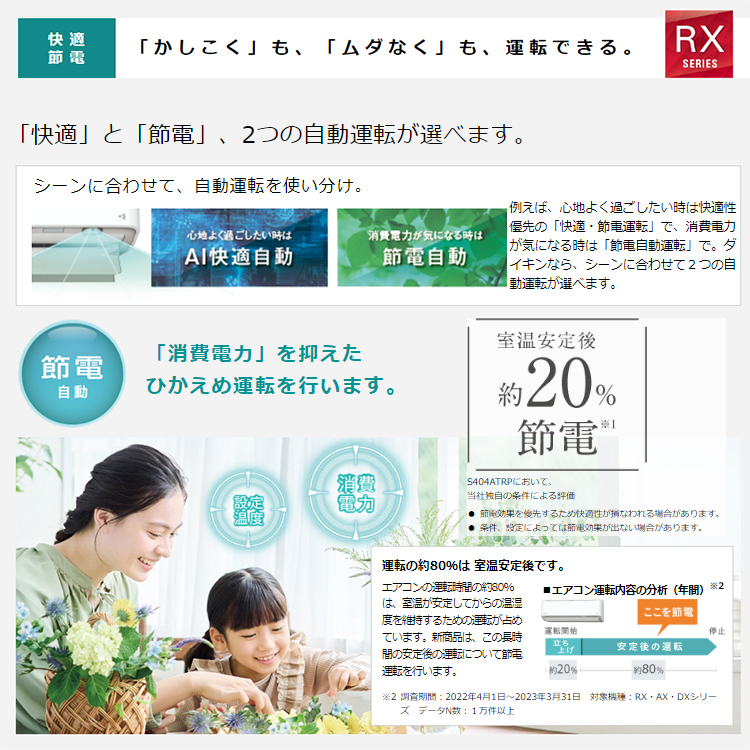 うるさらX エアコン おもに26畳 ダイキン うるさら 2024年 モデル RX