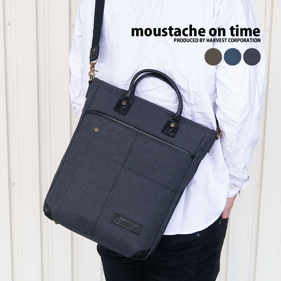 moustache on time（ムスタッシュオンタイム） a4ショルダーバッグ