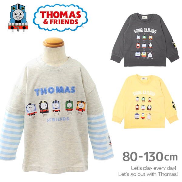 トーマス Tシャツ 長袖 ロンT キッズ ベビー 子供服 ロングTシャツ