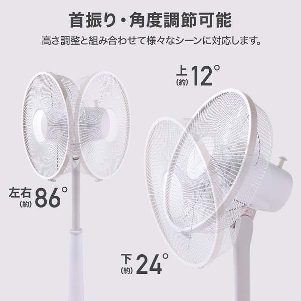 TEKNOS（テクノス） 扇風機 5枚羽根 3段調整 リビング扇風機 リビング