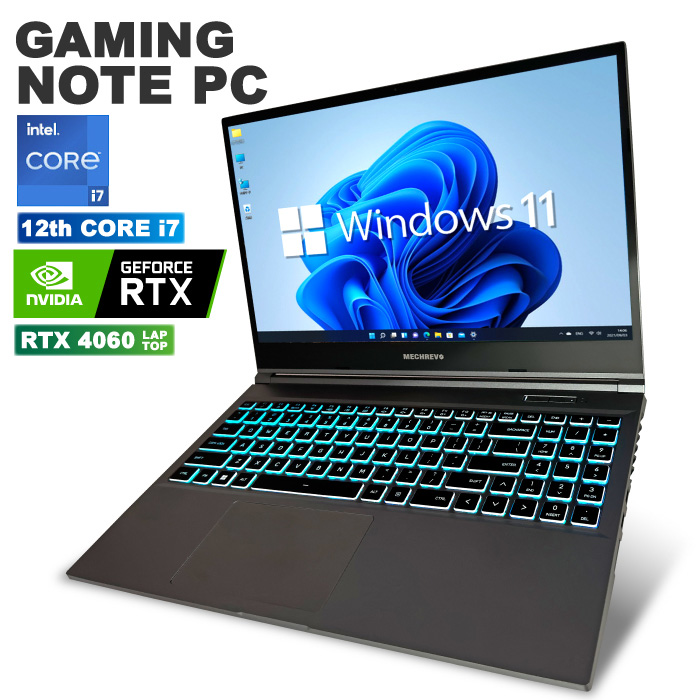 PASOUL ゲーミングPC ノートパソコン GeForce RTX4060 第12世代 Intel