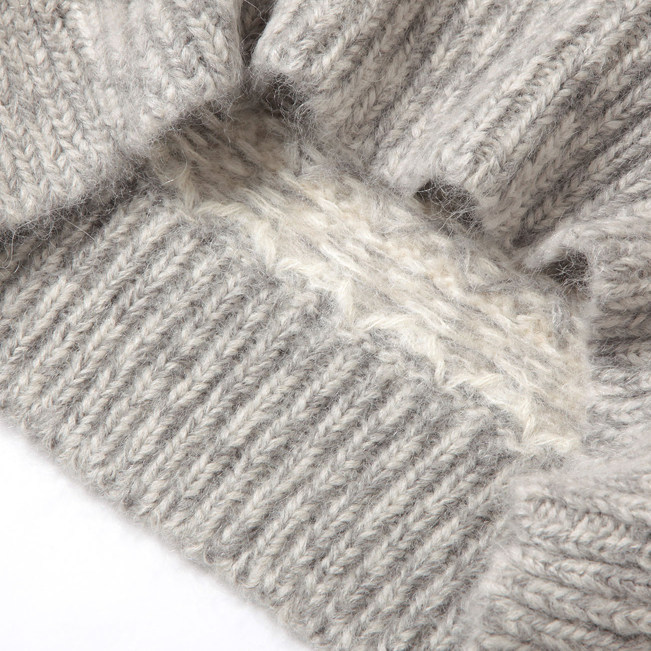 BATONER / バトナー | NORDIC CREW NECK (レディース) - Mix Gray