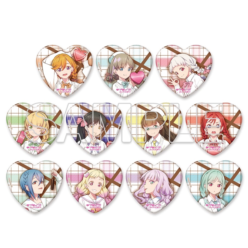 ラブライブ！スーパースター!!』トレーディングハート缶バッジ Ver