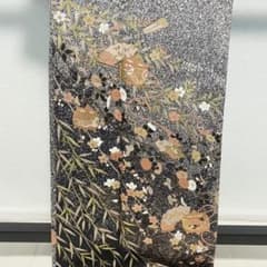 D248 訪問着 叩き染め 花模様 金彩 正絹 着物 袷 極美品 - メルカリ