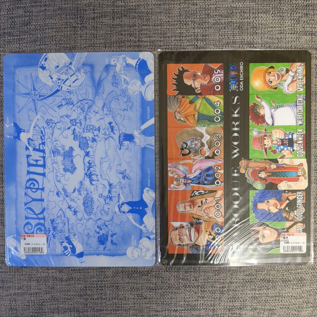 ONEPIECE ワンピース ジャンプフェスタ2002 下敷き2枚セットシール付