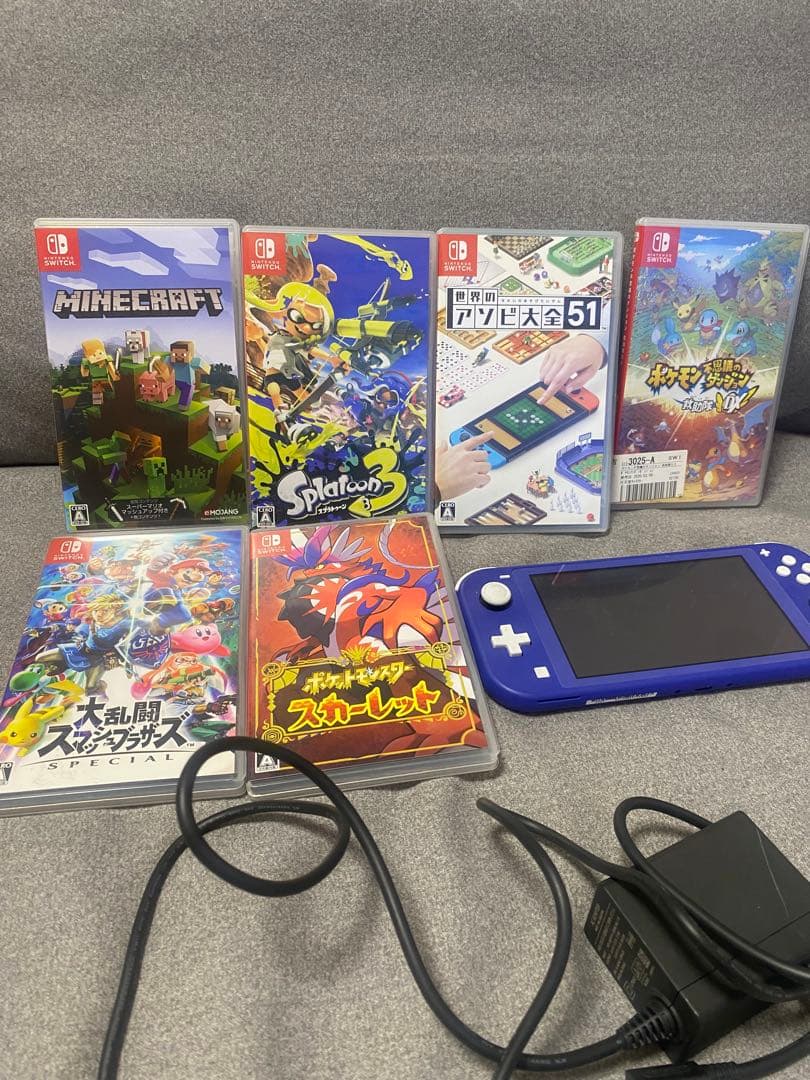 Nintendo Switch Lite 青 + ゲームセット Nintendo Switch 任天堂Switch ニンテンドースイッチ ライト Lite