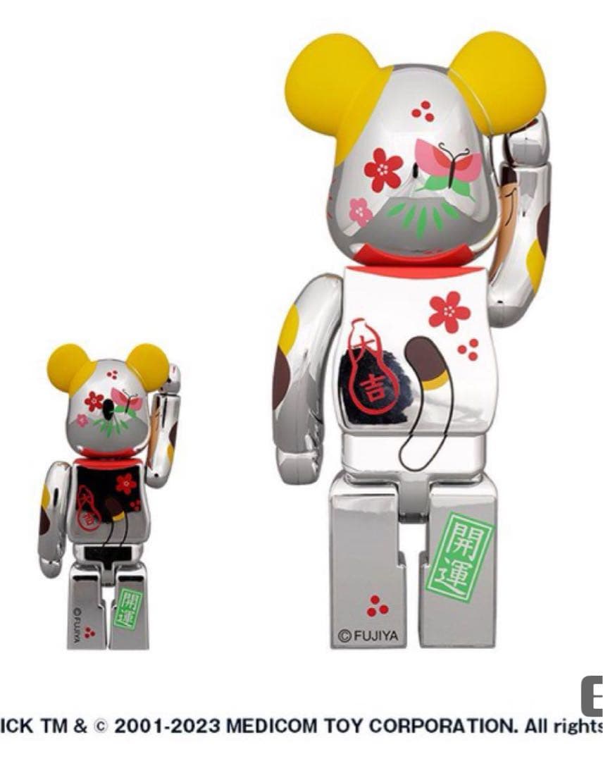 BE@RBRICK 招き猫 ペコちゃん 福 100％ ＆ 400％