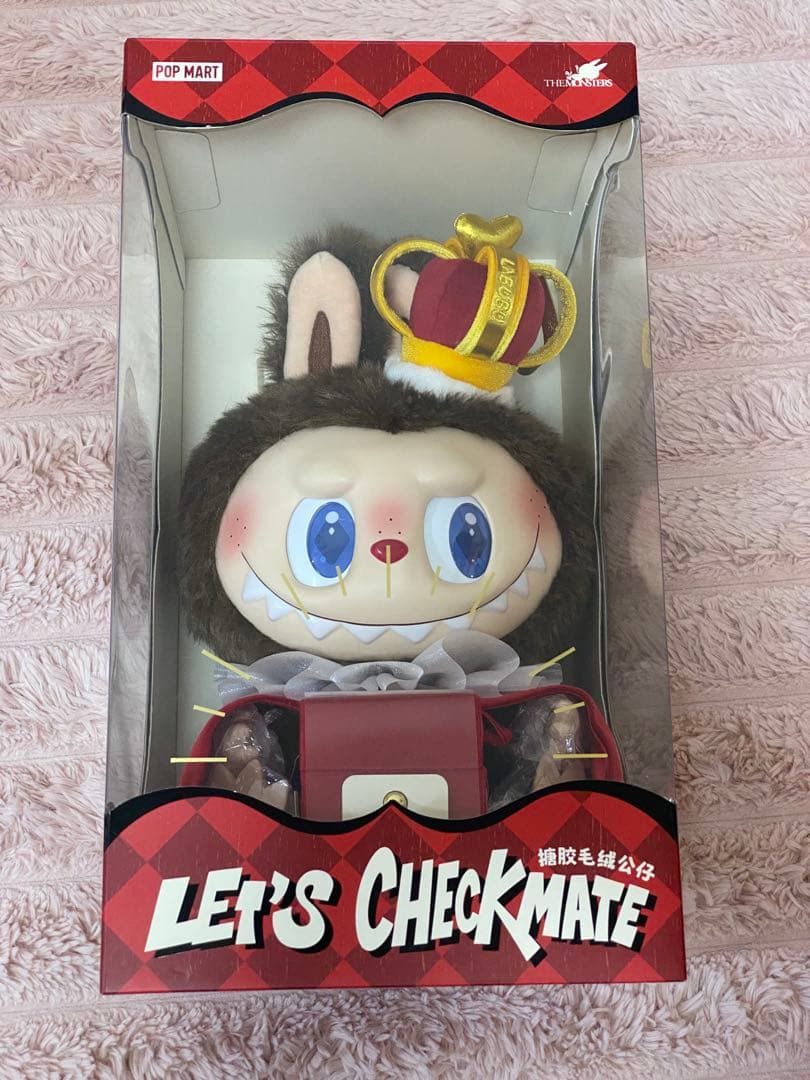 お*は様 POPMART ラブブ CheckMate チェックメイトぬいぐるみ POPMART ラブブ チェックメイト LABUBU Checkmate - メルカリ