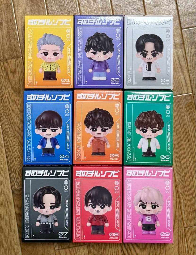 新品未開封 Man すのチル ソフビ 9人 セット すのチル ソフビ Man 9人セット SnowMan ソフビ 9体セット SnowMan ON