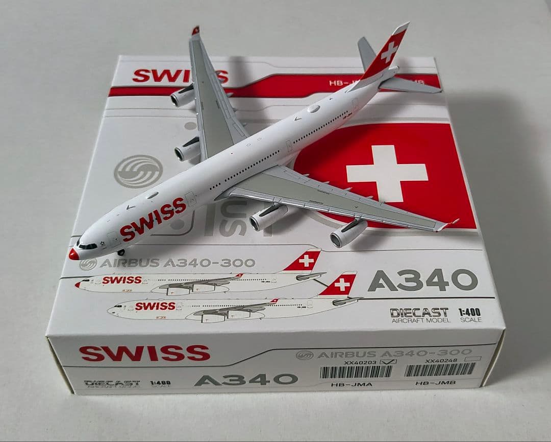 スイスインターナショナル A340-300 HB-JMA 1/400 スイスインターナショナル A340-300 HB-JMA 1/400 www.JetCollector