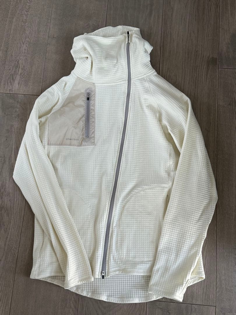 charbon POLARTEC パワーグリッドジップアップフーディー　Lサイズ POLARTEC POWER GRID ZIP UP HOODIE