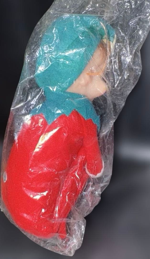 1960年代ヴィンテージクリスマスエルフ人形ニーハガーエルフで約20cm