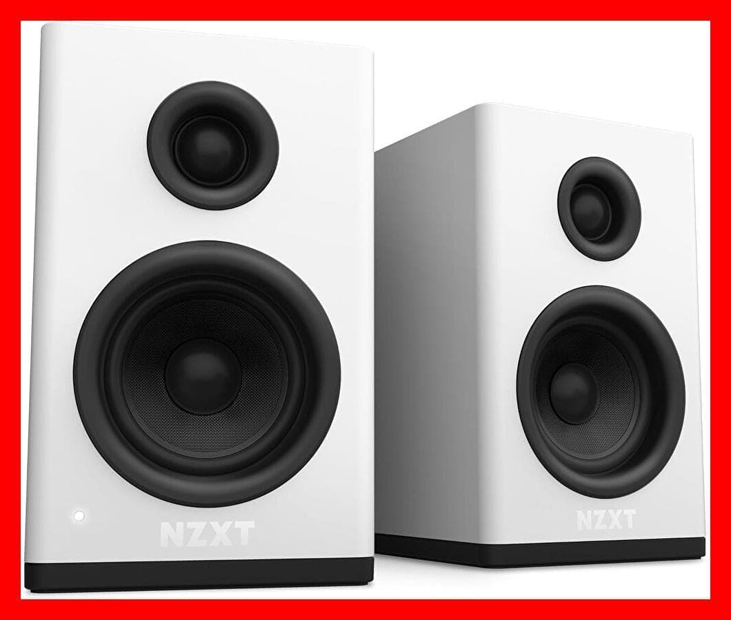 NZXT Relay Speakers ホワイト アンプ内蔵 PCスピーカー Amazon.co.jp: NZXT Relay Speakers White デスクトップサイズ アンプ