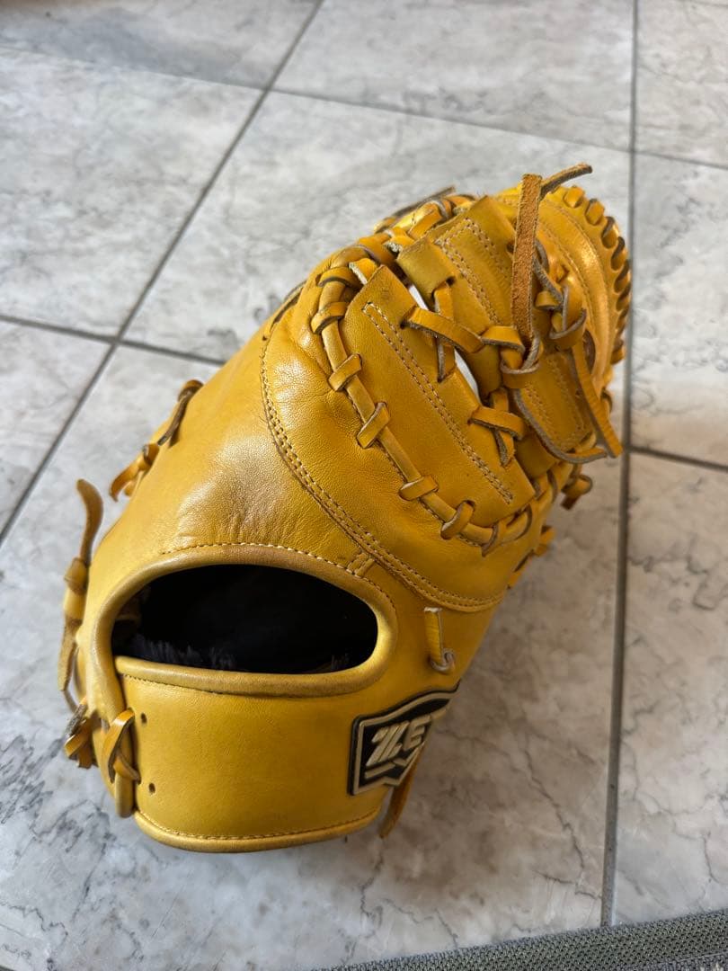 ファーストミットイエロー 軟式グローブ レザー製 ゼット 軟式グローブ | ファーストミット - 野球・アウトドア専門店