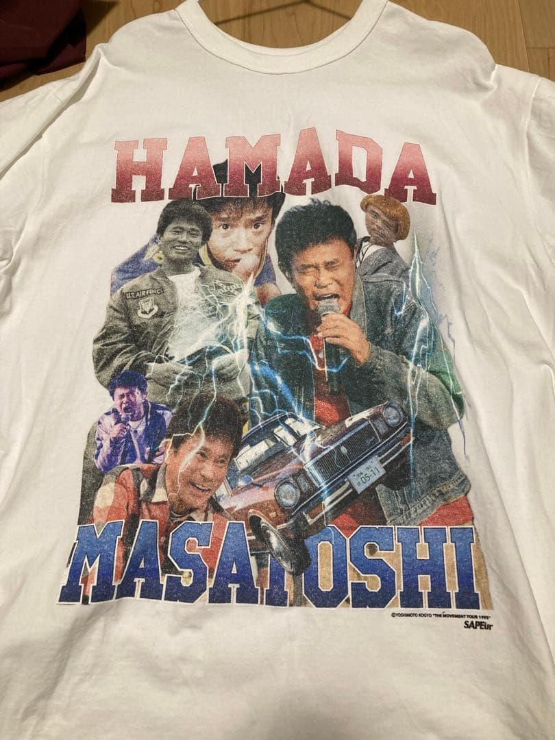 SAPEur 浜田雅功　限定Tシャツ　ポップアップ品　Lサイズ SAPEur サプール MASATOSHI HAMADA 浜田雅功 浜ちゃん コラボ Tシャツ