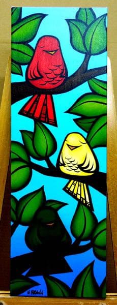 人気画 ヘザーブラウン(Heather Brown) 限定キャンバス 小鳥 #2 Amazon.co.jp: 人気画 ヘザーブラウン(Heather Brown) 限定キャンバス