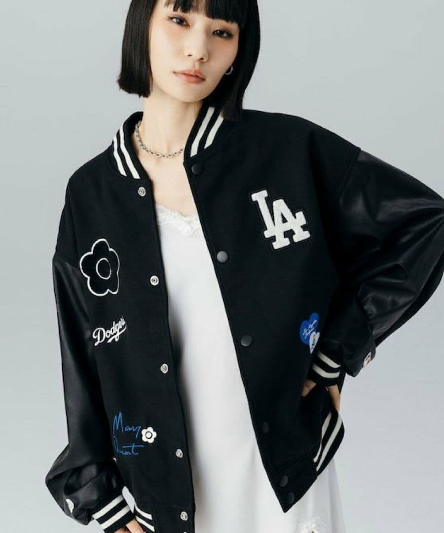 MLB×MARY QUANT PATCH STUDIUM JACKET MARY QUANT/PATCH STUDIUM JACKET｜Daytona Park(FREAK'S STORE公式通販)