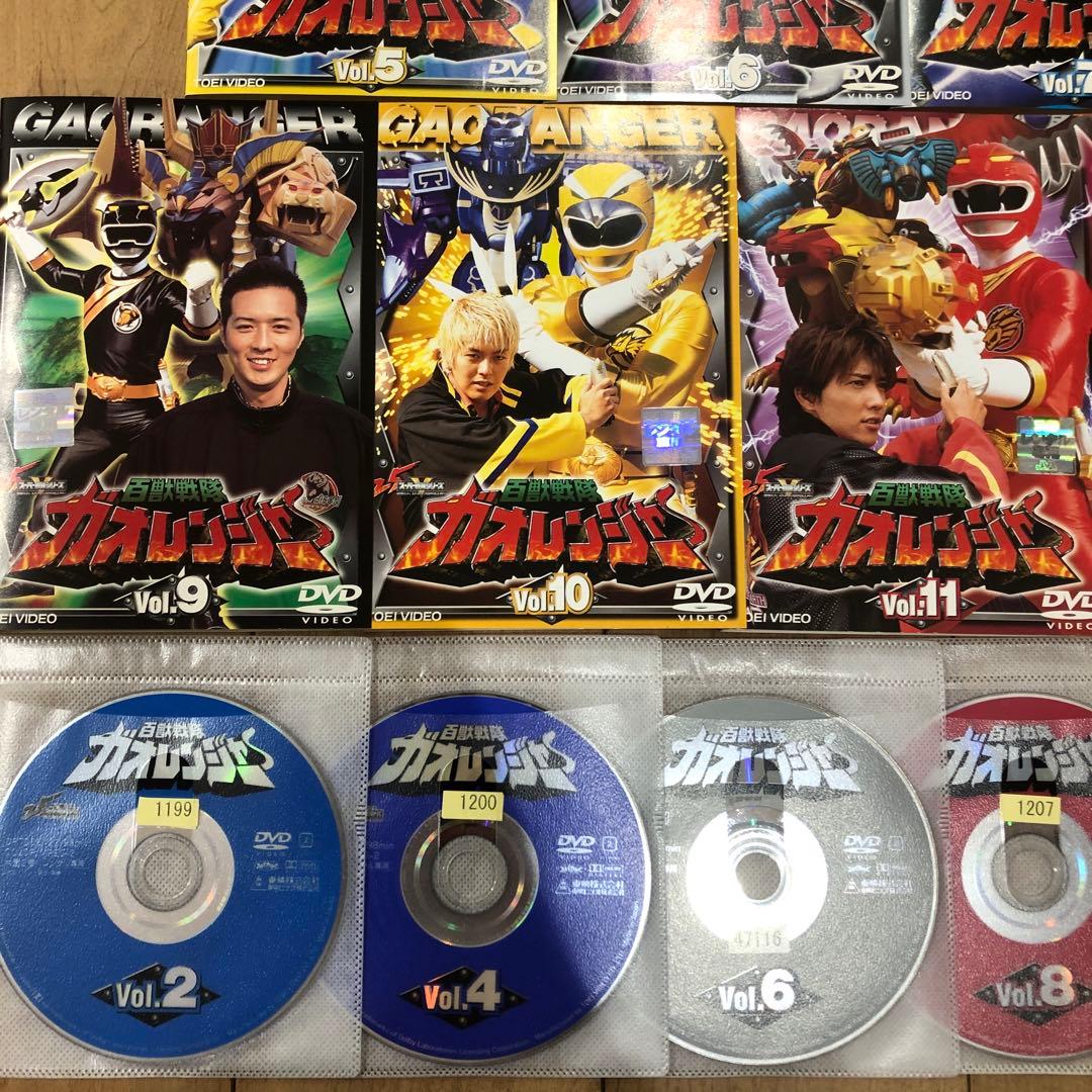 百獣戦隊ガオレンジャー 全12巻 劇場版 全1巻 完結 DVD 全13巻セット