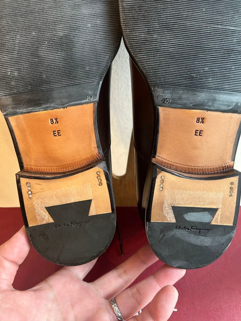再値下 直営店購入 未使用】Ferragamo Goyaドレスシューズ 【再値下