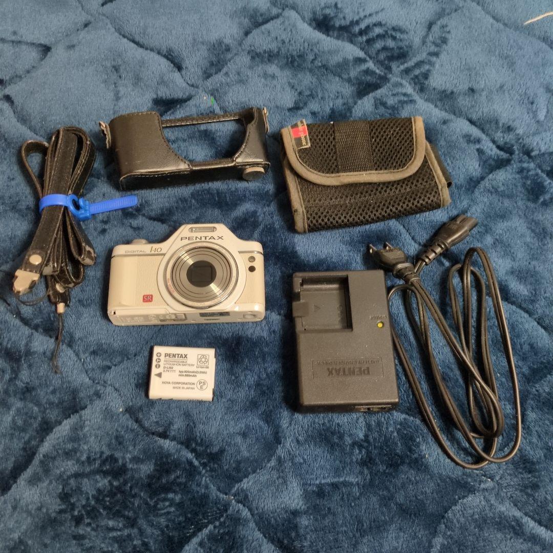 動作確認済　PENTAX　I-10　コンパクトデジタルカメラ　レトロ　充電器付 Yahoo!オークション -「pentax digital i-10」の落札相場・落札価格