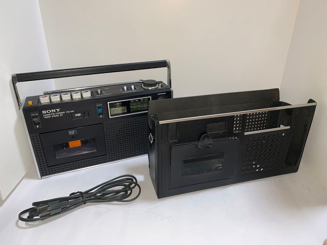 SONY ソニー CF-1900 ラジカセ　ラジオ　レトロ 美品動作品 Yahoo!オークション - SONY CF-1900昭和レトロ ラジカセ 動作品