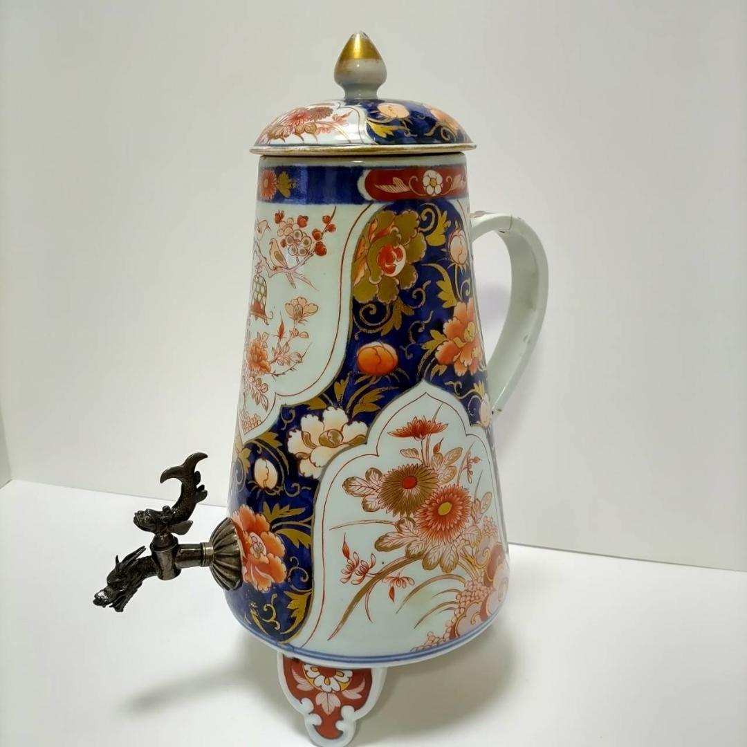 古伊万里 色絵菊花文ワインポット １７世紀 柿右衛門様式 色絵山水文壺 伊万里・柿右衛門様式 文化遺産オンライン