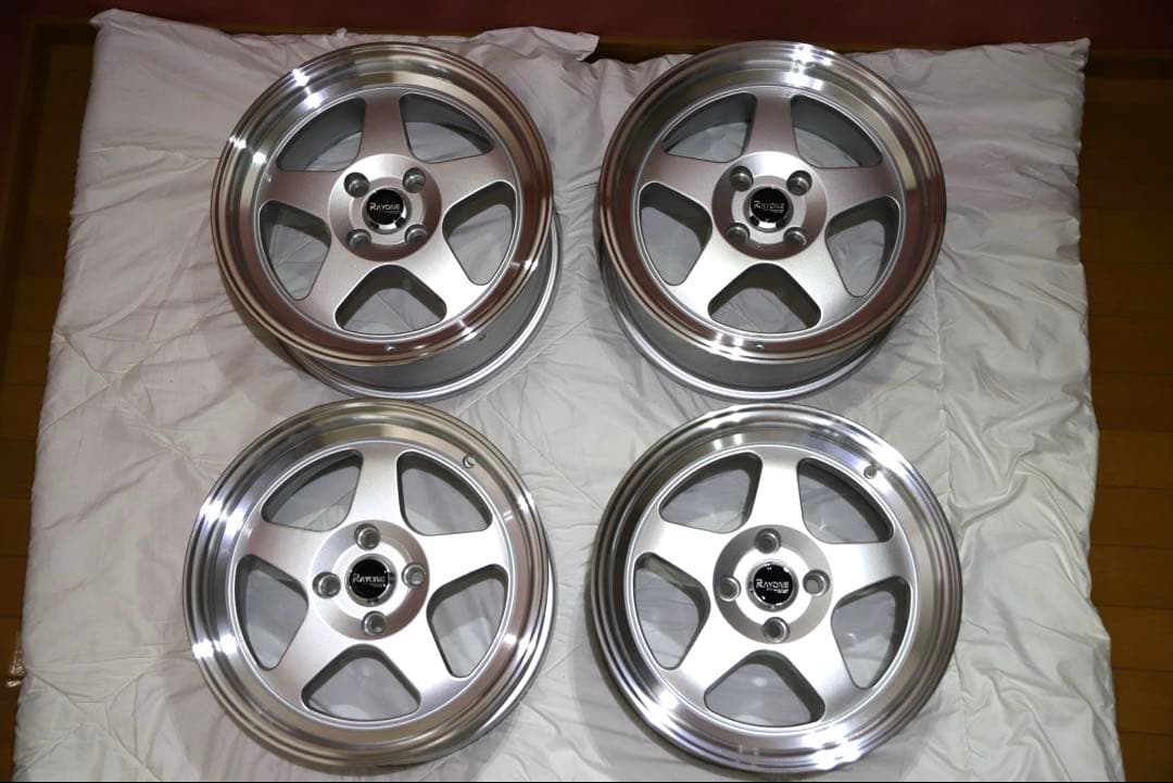 り*ー様 【新品】Rayone Racing 15インチ 7J+35 4H PC タイヤホイール 4本セット Rayone Racing 536 15インチ 7J +35 4H