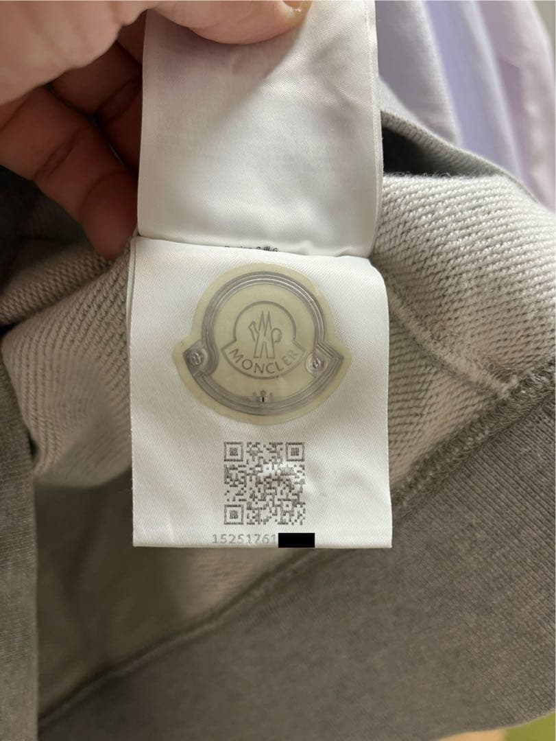 MONCLER モンクレール グレー スウェット Lサイズ トレーナー スマイル