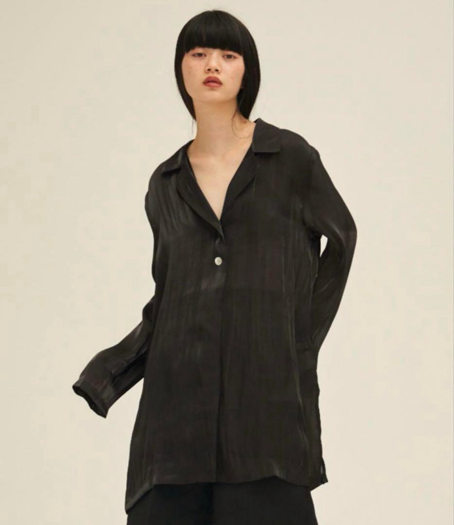 ENOF sheer jacket シアーシャツ　ブラック ENOF sheer jacket シアーシャツブラック