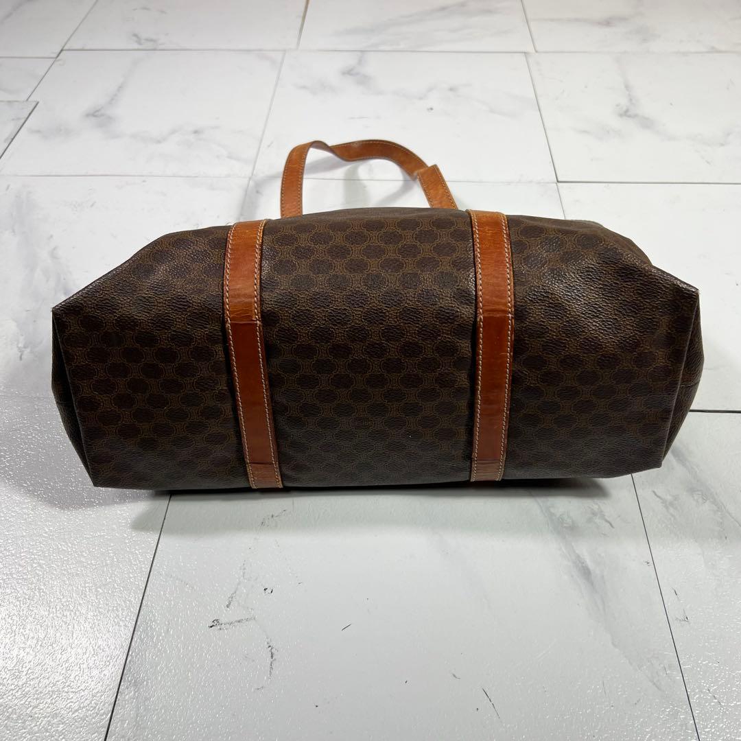 CELINE セリーヌ マカダム柄 トートバッグ トリオンフ ブラウン - メルカリ