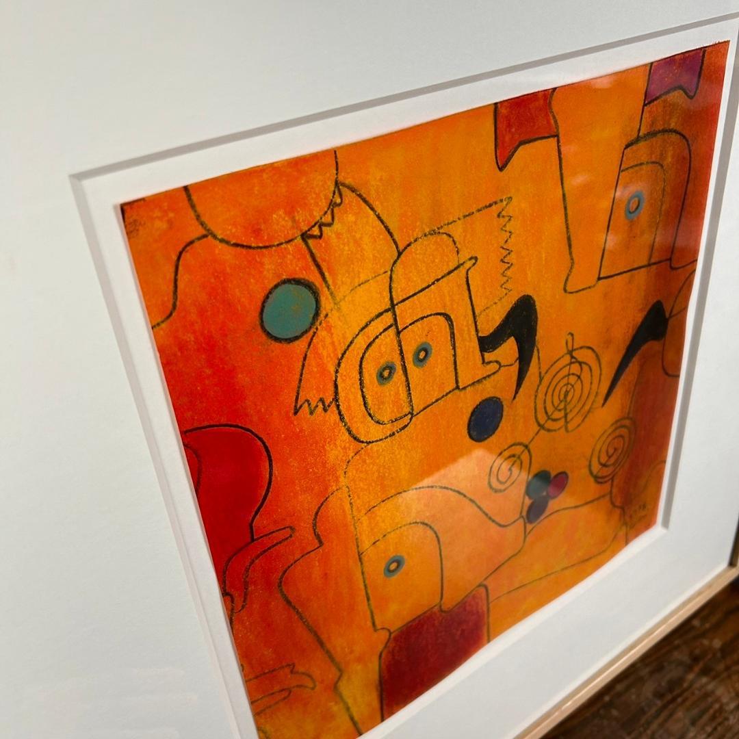 最終値下げ】美品 谷川晃一「10月の翼」パステル画 1998年 額縁 絵本