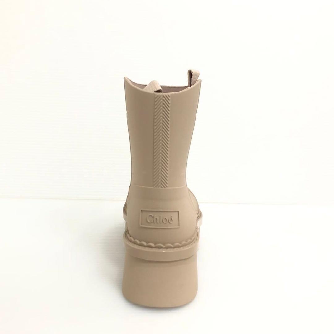 Chloe レインブーツ RAINA ライナ ベージュロゼ 23cm - メルカリ