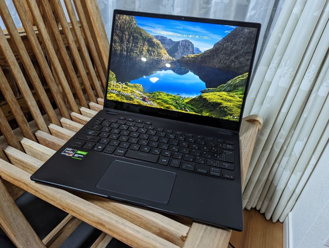 その他ノートPC本体 ASUS ROG Flow X13 GV301QH-R9G1650BKS 4K ゲーミングノートパソコン ROG Flow X13 GV301QH オフ ブラック