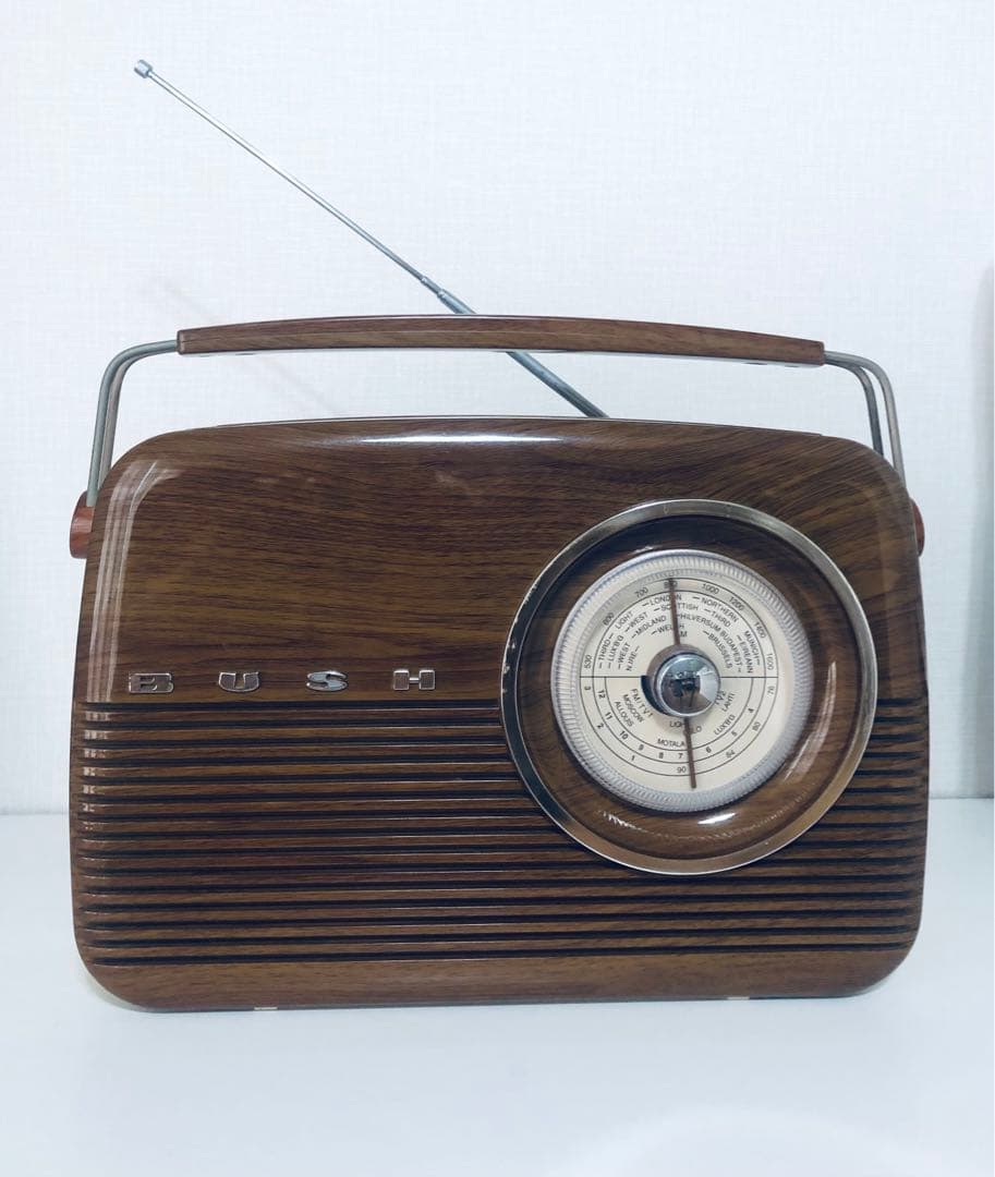 ラジオ・コンポ BUSH RADIO 東芝 AX-SHR70(K) LEDライト付きホームラジオ 声くっきり機能搭載 高
