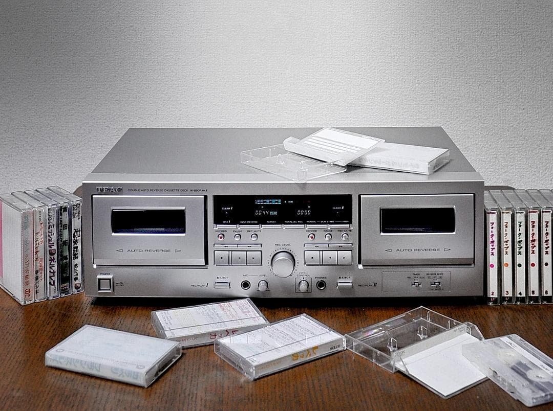 ★TEAC W-890R MKⅡ　録る聴く演奏する！を快適にBGMカセットデッキ 動作OK！！】ダブルカセットデッキ TEAC ティアック W-890R mkⅡ