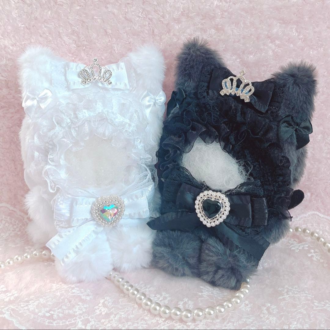 b214 ぬい服 12cm ちびぐるみ 着ぐるみ おすわり 白黒 王冠 猫セット ぬい服 おすわり 10cm~12cm うさぎ｜Yahoo!フリマ（旧PayPayフリマ）