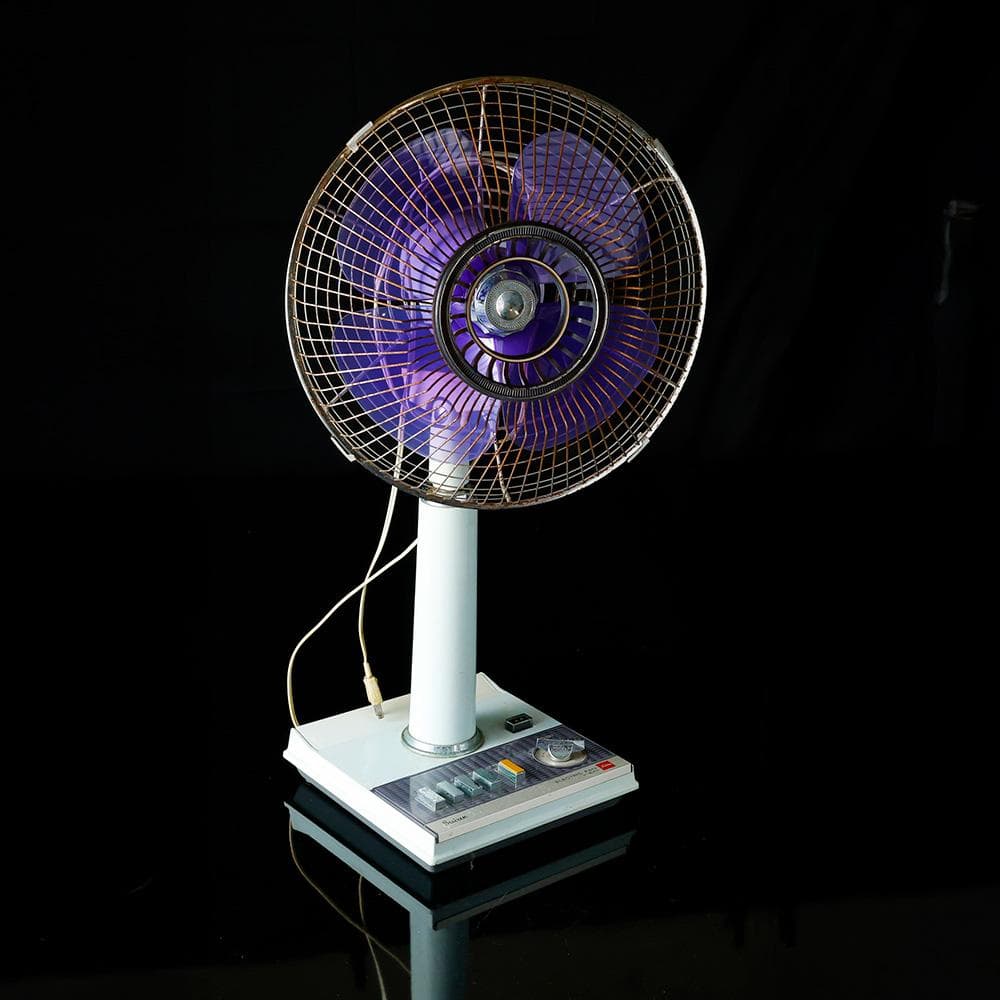 激レア 稼働品 昭和レトロ 東芝 TOSHIBA パープル 扇風機 H-30PA 東芝 - TOSHIBA レトロ扇風機 H-30AW かわいい扇風機 昭和家電 東芝