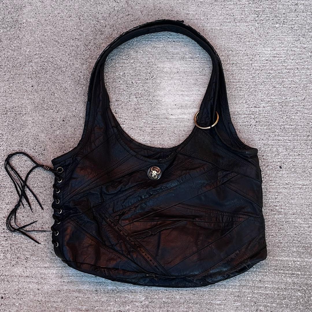 Kmrii leather bag archive y2k v系 14th Leather clutch bag KMRii Black in Leather - 41110228