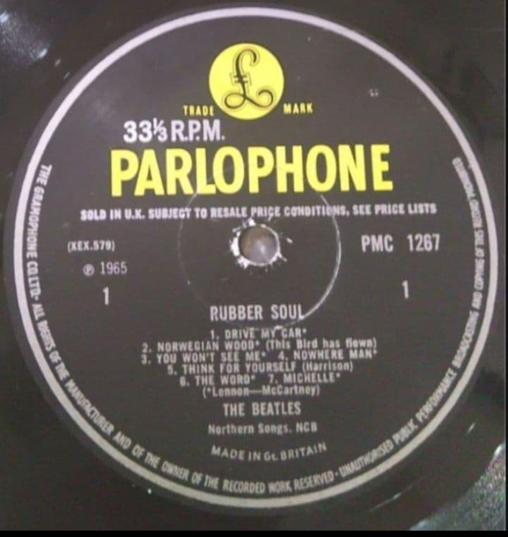 THE BEATLES RUBBER SOUL UK Mono オリジナル盤 - メルカリ