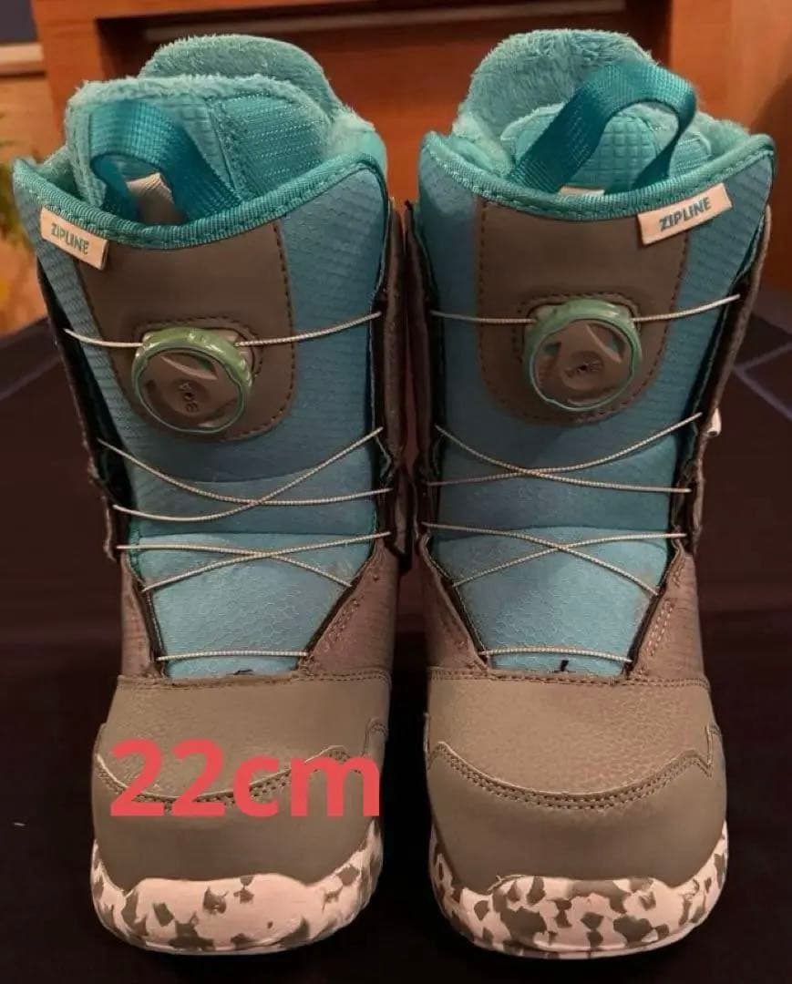 美品Burton バートン　キッズブーツ　ジップライン　22cm BURTON（バートン） 23-24 BURTON スノーボード ブーツ キッズ Kids