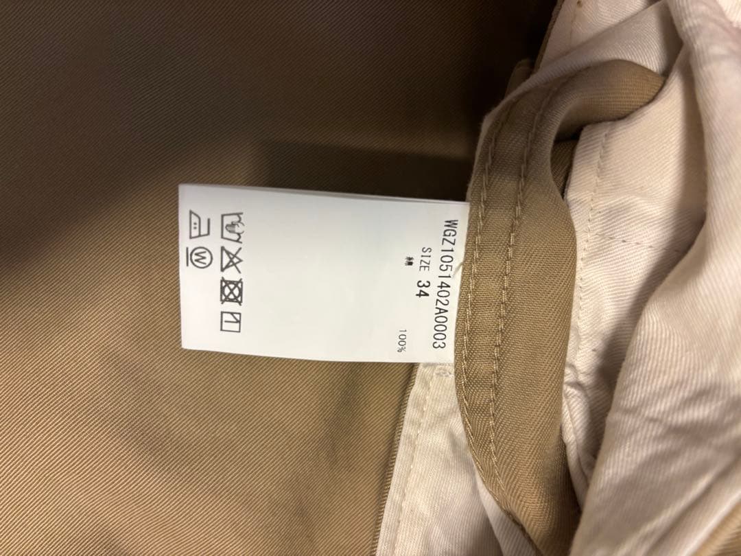 Wim Gazelle チノパンツ キャメル