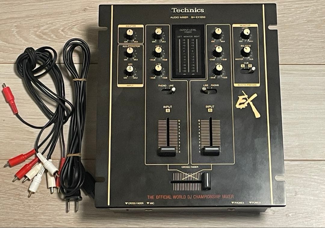 【音出確認済】テクニクス technics sh-ex1200 dj ミキサー 中古品】Technics/DJミキサー/SH-EX1200 シルバー -DJ機材アナログ