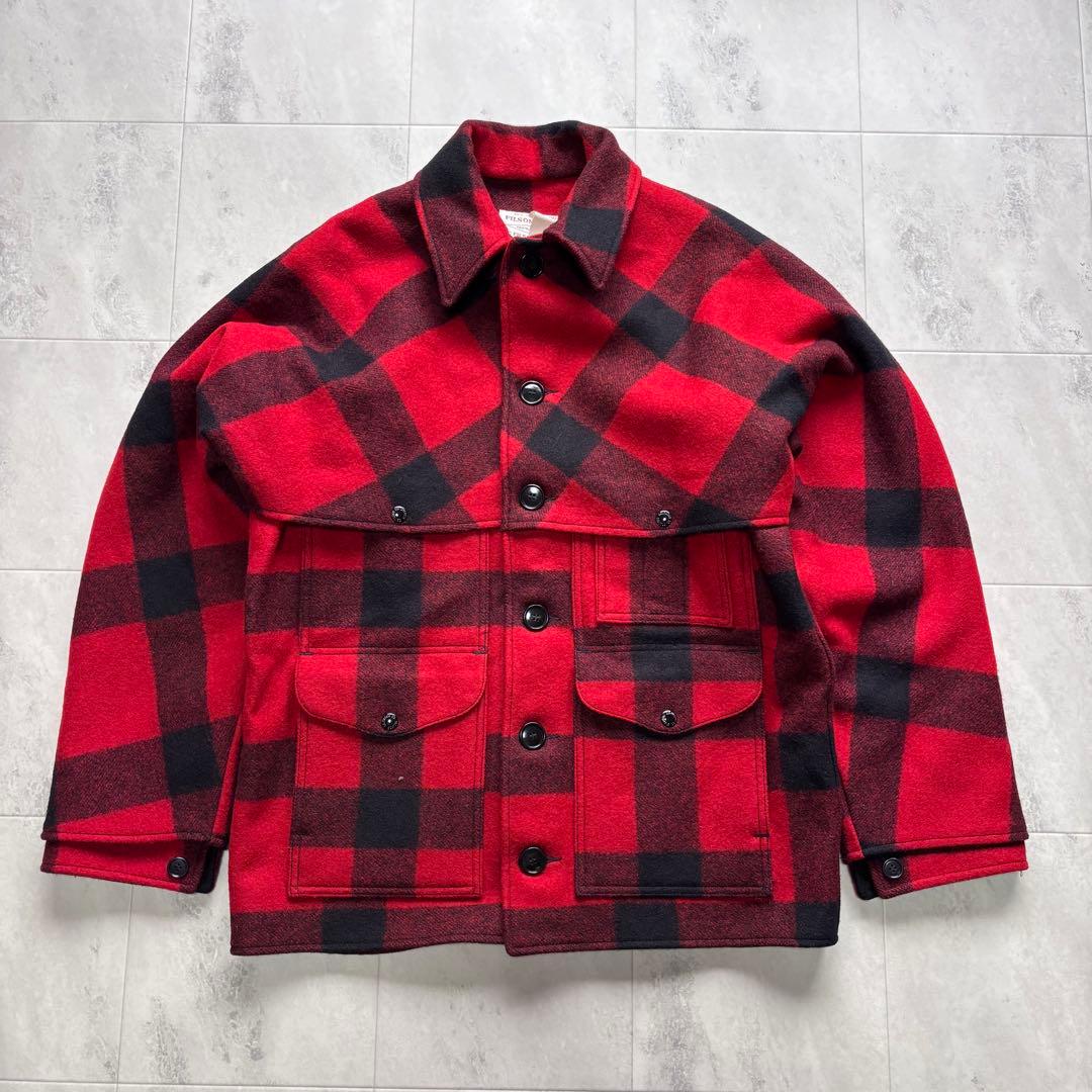 【USA製】フィルソン ダブルマッキーノ クルーザージャケット 38 チェック FILSON - フィルソン ダブルマッキーノクルーザー USA製 サイズ38の