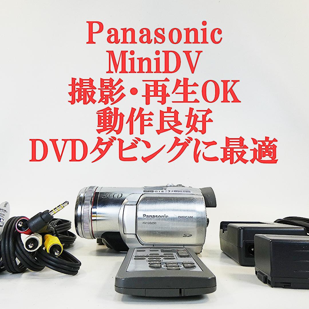 動作良好 パナソニック NV-GS250 MiniDVビデオカメラDVD化に最適 概要 液晶デジタルビデオカメラ NV-GS250 | デジタルビデオカメラ