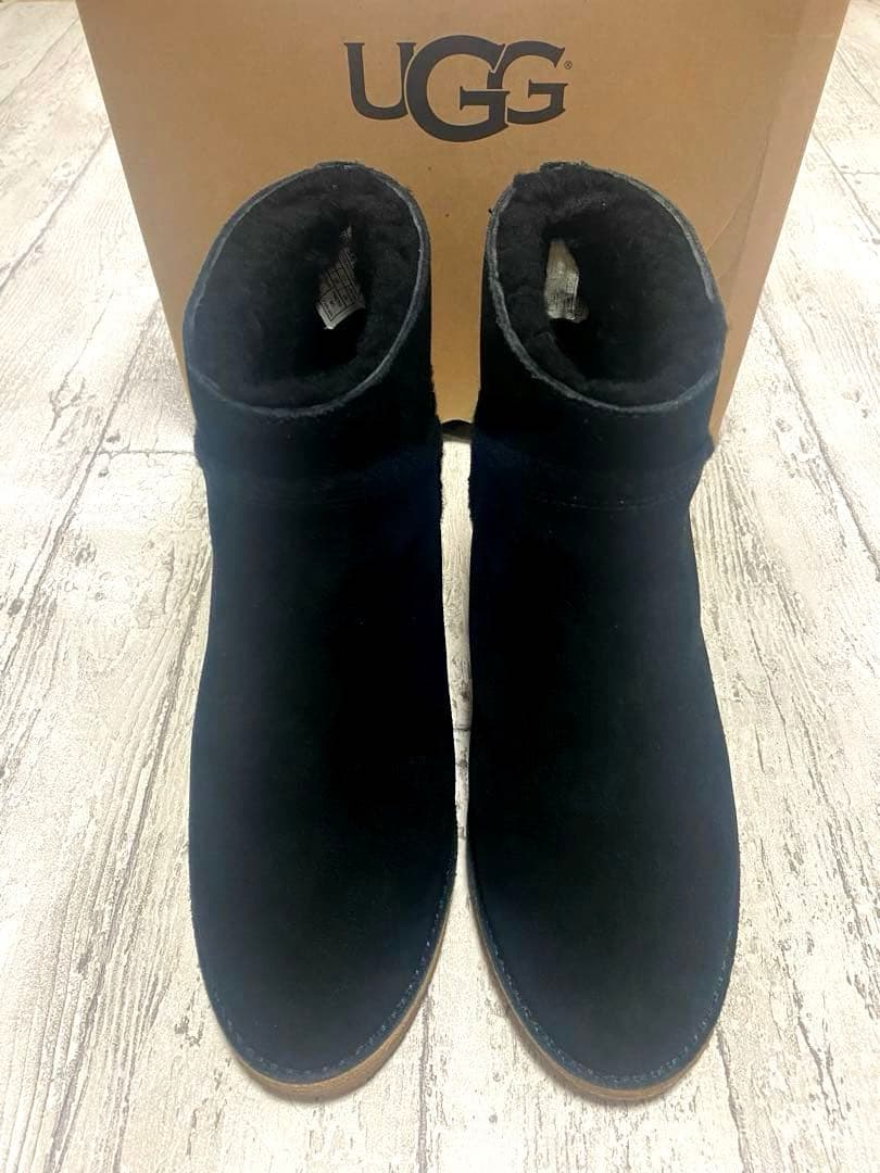 UGG ブラック ヒール付きムートンブーツ 楽天市場】【価格見直し☆】UGG 厚底ムートンブーツ レディース アグ