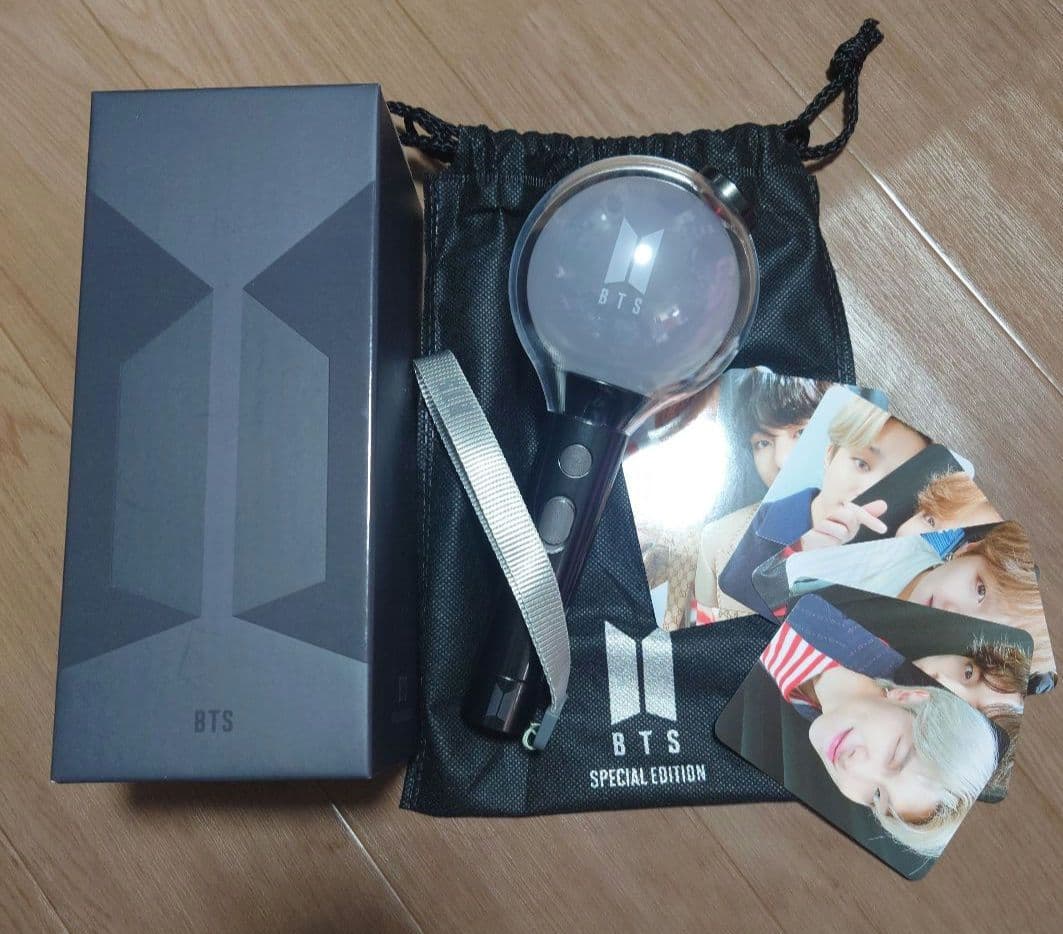 BTS OFFICIAL LIGHT STICK 公式 ペンライト② BTS Army Bomb Ver 2 Stick Pen Light Strap Bantan Boys Official