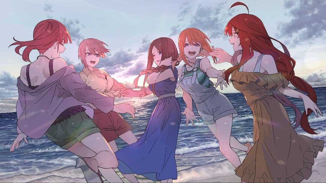 応募者全員サービス】 五等分の花嫁 メタリック複製原画(B4サイズ