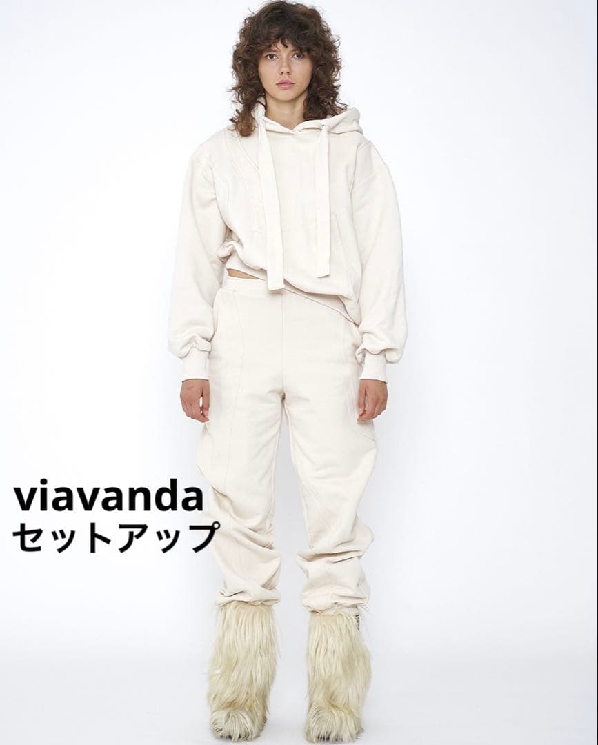 セットアップ viavanda プラクティカルセットアップ 2点セット ストライプ ジャケット パンツ