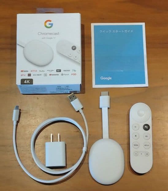 Chromecast with Google TV（4K） 付属品全てあり Chromecast with Google TV 4K」開封レビュー。6000円で買えるGoogle